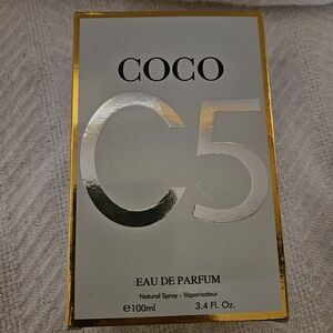 CHANEL Fragrance Box with Gold and Black Accents